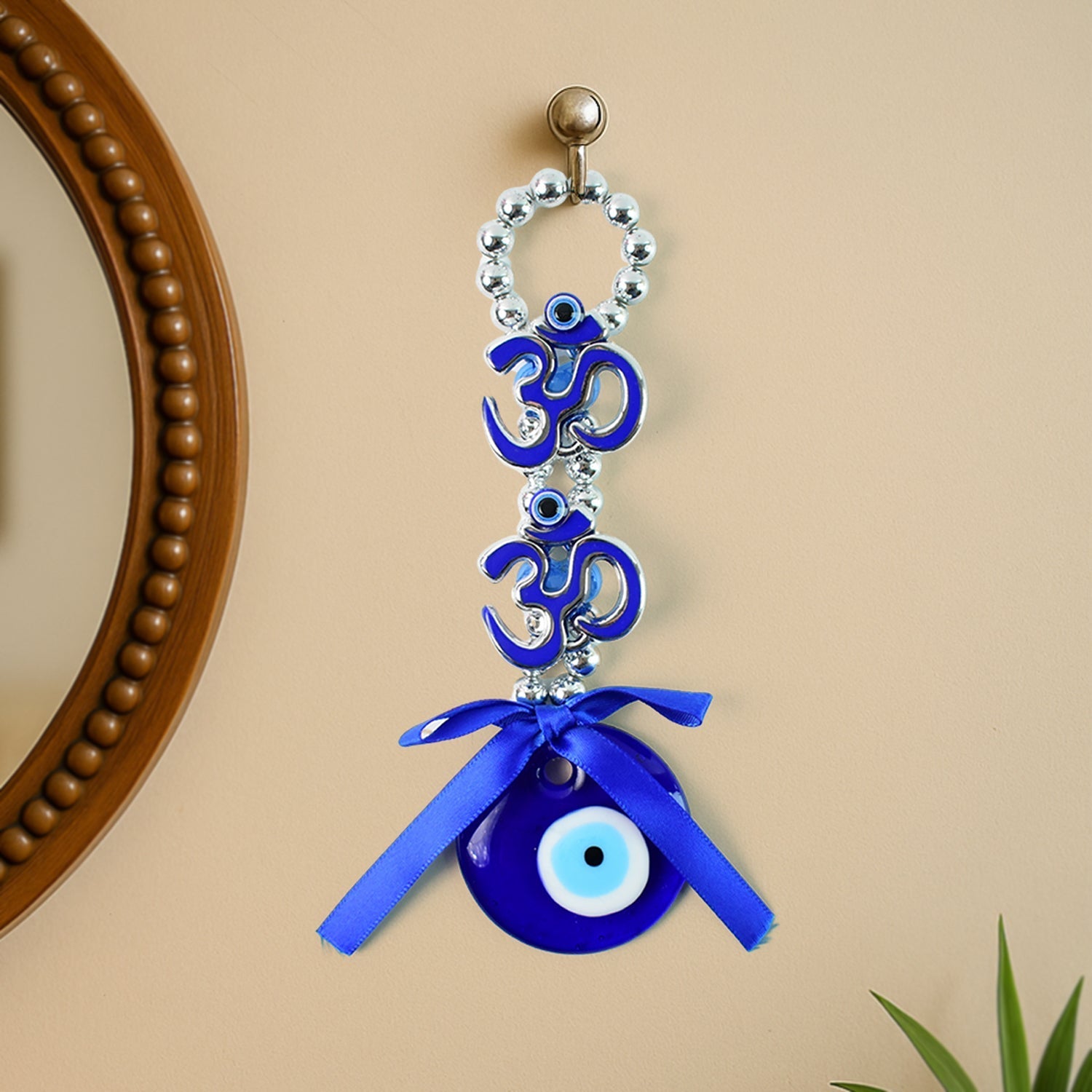Decorative Double OM Symbol Evil Eye Hanging Decorative Double OM Symbol Evil Eye Hanging